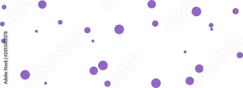 Purple abstract dots background, Floating circles pattern vector, Minimalist geometric texture