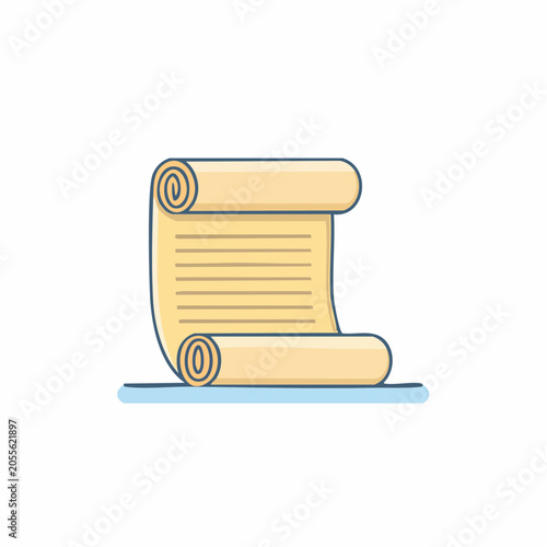 Scroll with Text Illustration