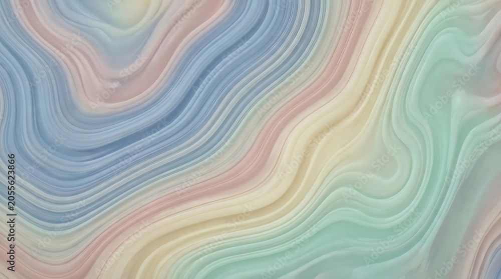 Fototapeta premium Pastel marble contour texture with smooth curved textures, abstract design for backdrop wallpaper surface, modern creative visual,