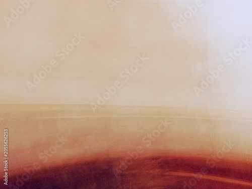 Obraz na plátně Abstract landscape blur background, intentional camera movement icm with warm sa