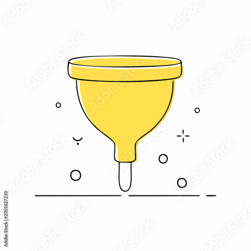 Yellow Funnel Icon