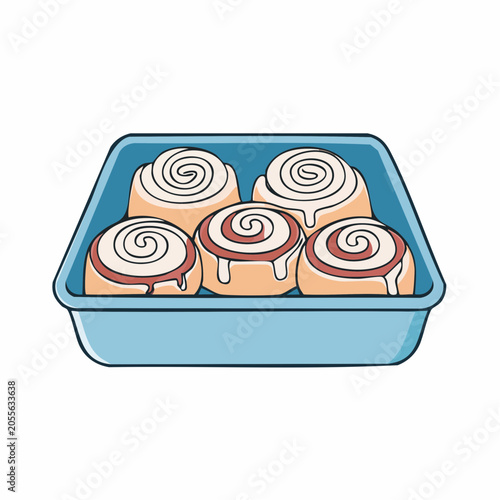 Cinnamon Rolls in Baking Dish