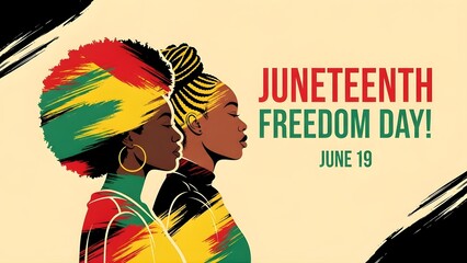 Juneteenth Freedom Day Celebration Illustration