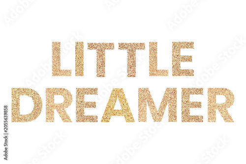 Fotografía Glittery little dreamer typography design element