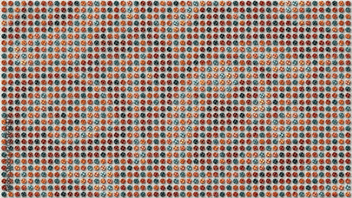Textured Dot Grid, Diagonal Autumn Colors, Linen Canvas, 
8K Ultra HD Backdrop Graphic, Digital Acrylic Painting