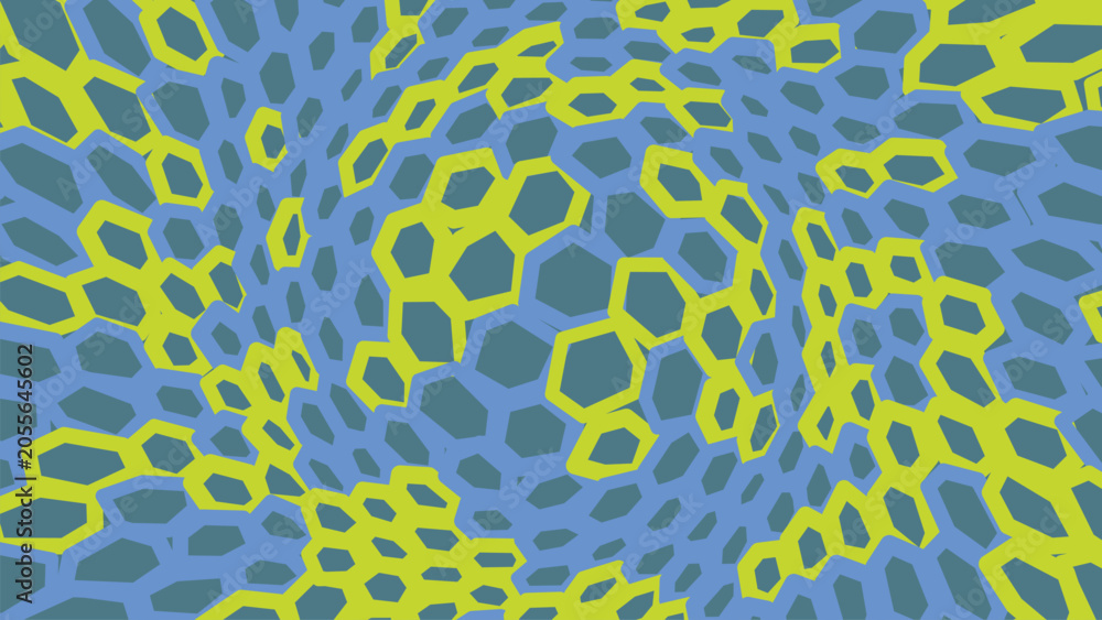 Obraz premium Abstract hexagon pattern
