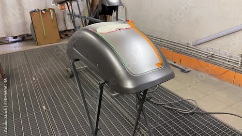 Repairing and painting motorcycle details
