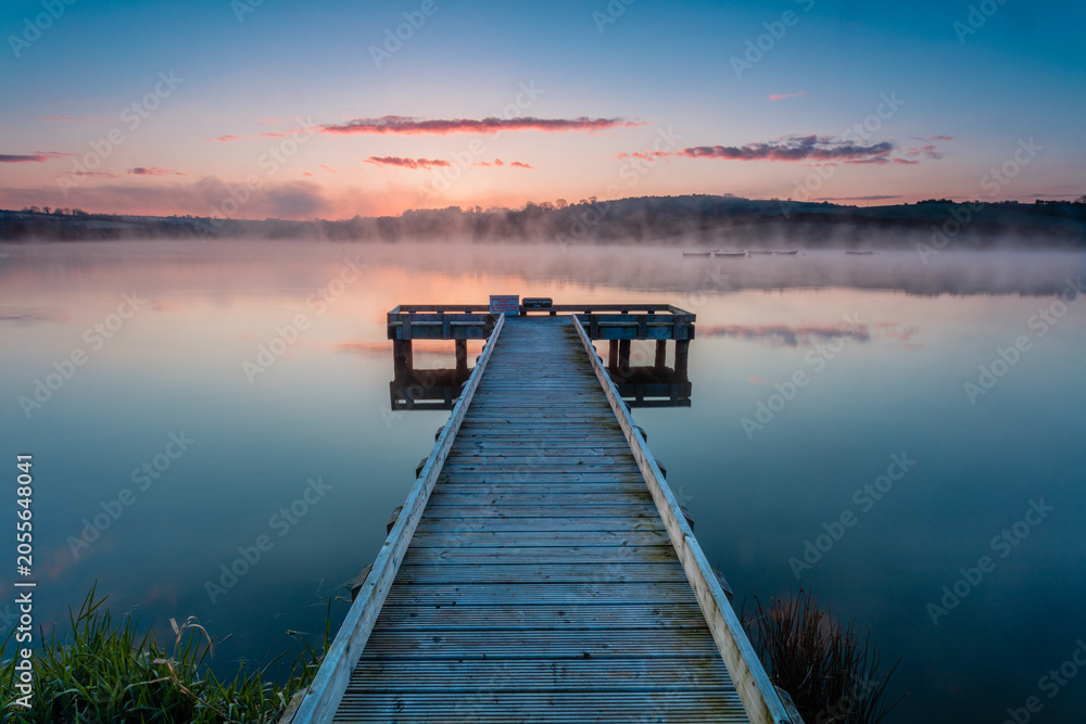 Fototapeta premium pier at sunset