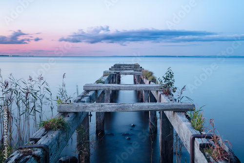 Jetty on lake
