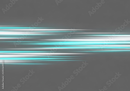 Abstract Blue and White Light Streaks Motion Blur on Dark Background