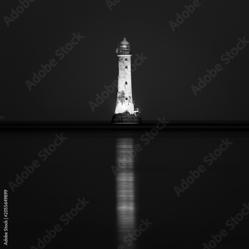 lighthouse at night