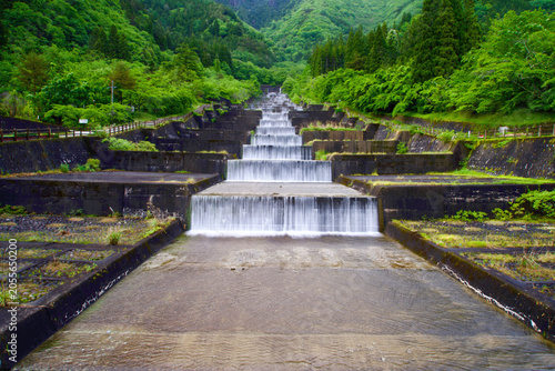 Foto Series of waterfalls in Takayama