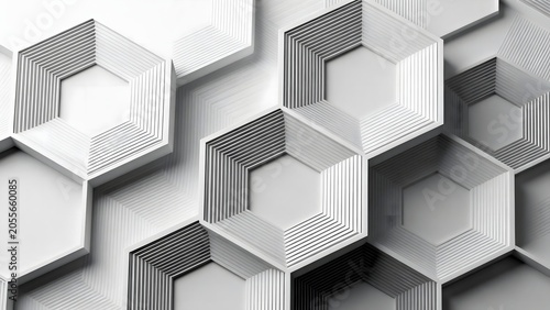 Geometric Hexagonal Pattern