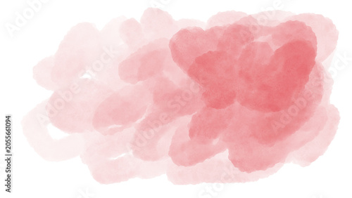 Fotografie Abstract red watercolor background displaying creative organic ink wash texture with soft bleeding liquid splatters for modern artistic banner layout graphic design illustration clip art