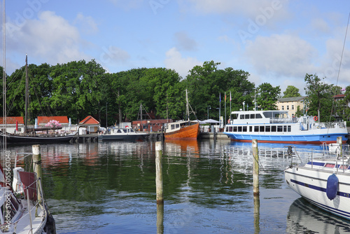 View of the port in Lauterbach, island of Rügen, Mecklenburg-Western Pomerania – Germany.