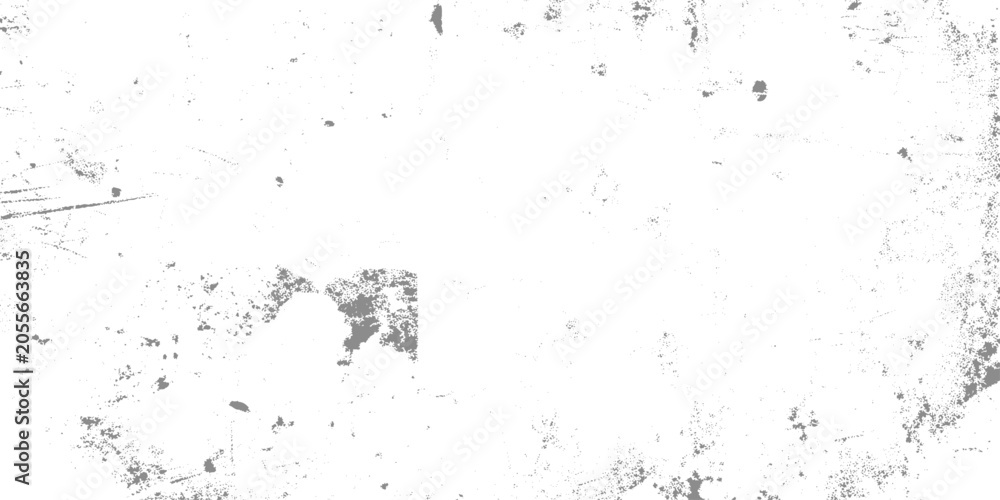 Fototapeta premium Grunge texture overlay with subtle dust particles and realistic grainy speckles on white background, minimalist distressed abstract scratch vector element for vintage artistic design effects.
