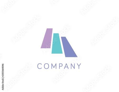 stairs logo icon design vector 