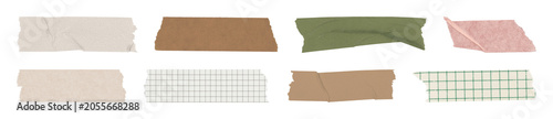 PNG Colorful textured tape strips on transparent background
