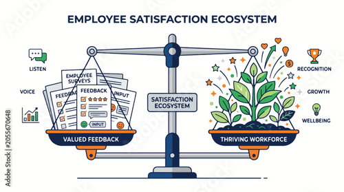 Employee Satisfaction Concept Illustration