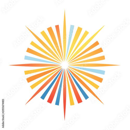 Abstract Starburst Graphic Design