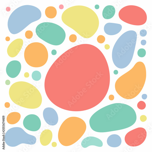 Abstract Organic Shapes Pattern