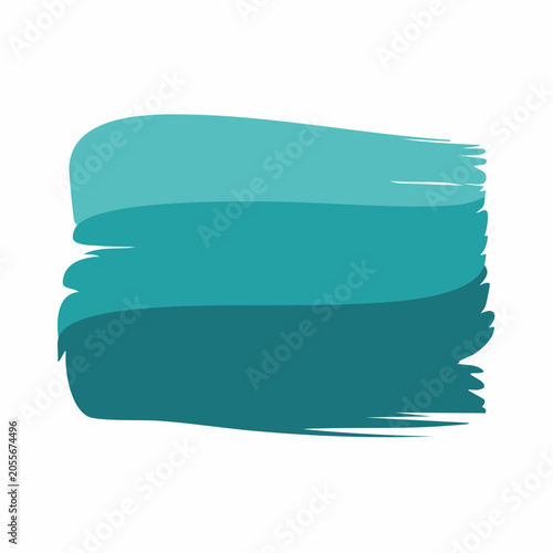 Abstract Teal Brush Strokes