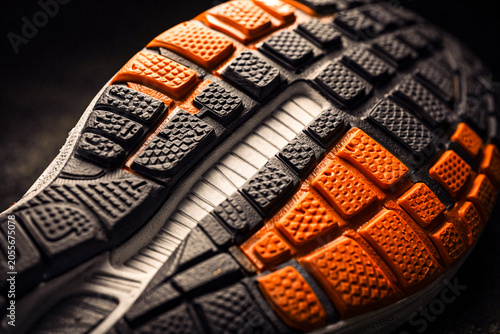 pair of basketball shoes on the floor