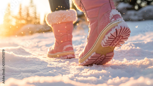 ice skates in the snow