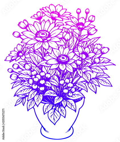 vector illustration of a flower