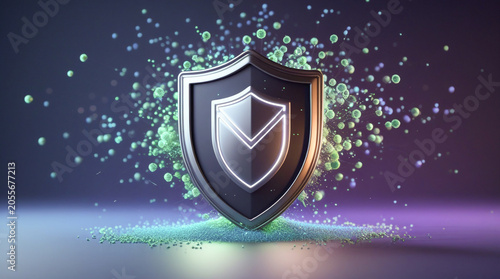 shield with swords background image 