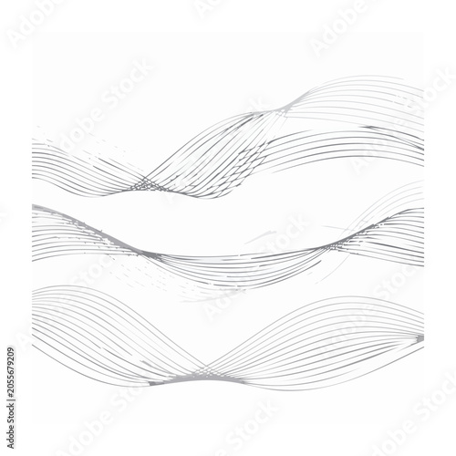 Minimalist network lines radial pattern