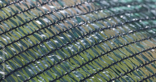 Agricultural green shade net protecting crops