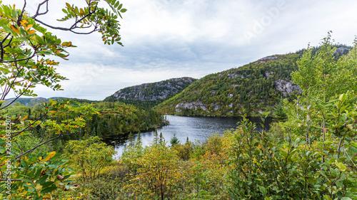 Wilderness Lake Surrounded by Boreal Forest, Charlevoix, Quebec