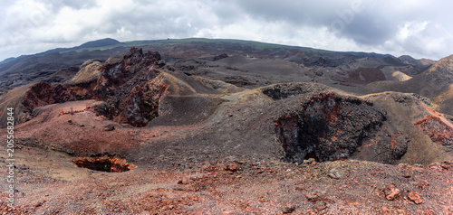 volcanic landscape in galapagos