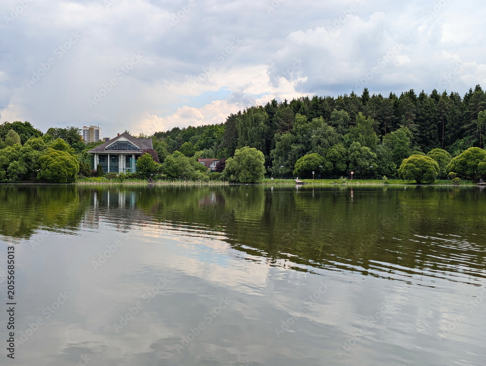 Obraz premium Rural landscape on the outskirts of Moscow