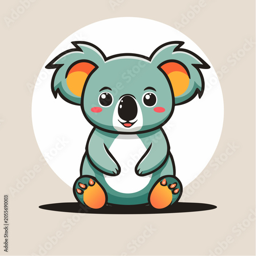 Cute Cartoon Koala Illustration