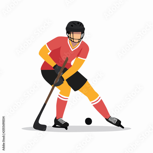 Ice Hockey Player in Action