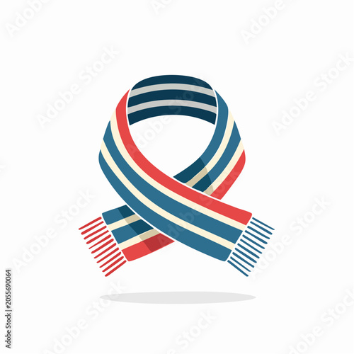 Striped Scarf with Tassels