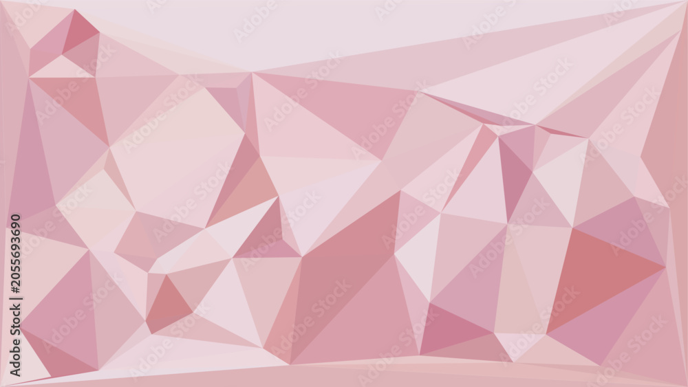 Fototapeta premium Creative low poly background with soft pink geometric shapes for modern graphic design projects