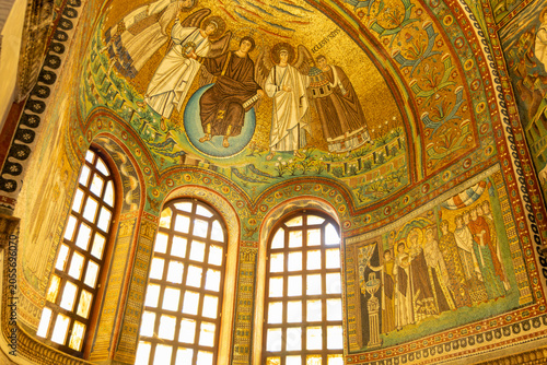 Bild auf Leinwand Basilica di Sant'Apollinare Nuovo mosaics