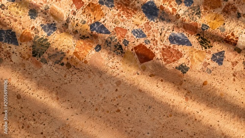 Texture, nature, abstract aesthetic flat lay composition on a soft neutral background