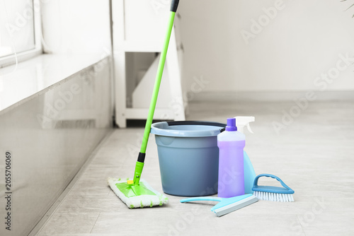 Household cleaning supplies...