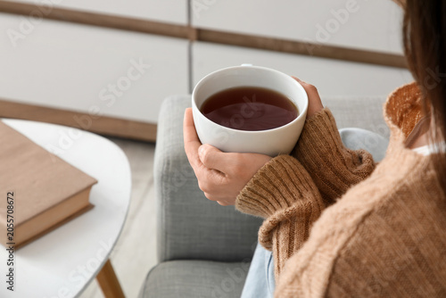 Cozy home comfort with warm...