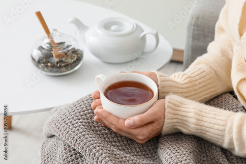 Cozy home comfort with hot ...