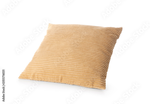 Comfortable beige corduroy ...