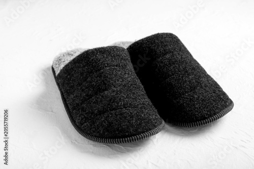 Comfortable dark gray felt ...