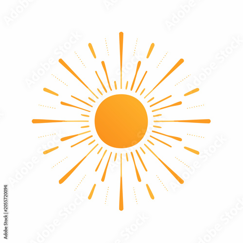 Stylized Sunburst Illustration
