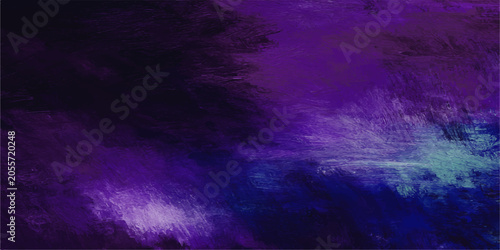 Konstfotografi Abstract purple and blue streaks create a dynamic and moody backdrop, evoking a sense of mystery and cosmic wonder