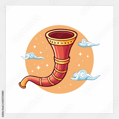 Shofar Horn Illustration