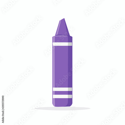 Purple Crayon Illustration